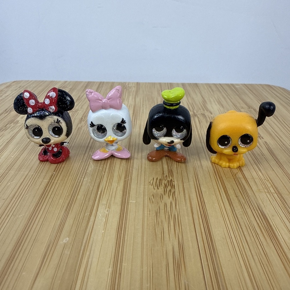 Moose Disney Doorables Series 1 Glitter Minnie Mouse Daisy Goofy Pluto Lot